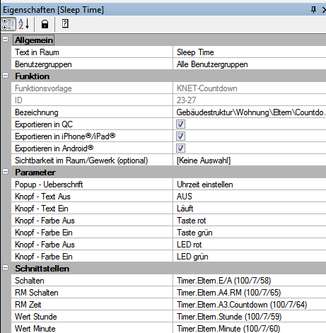 Gira HomeServer Experte: Schaltzeiten