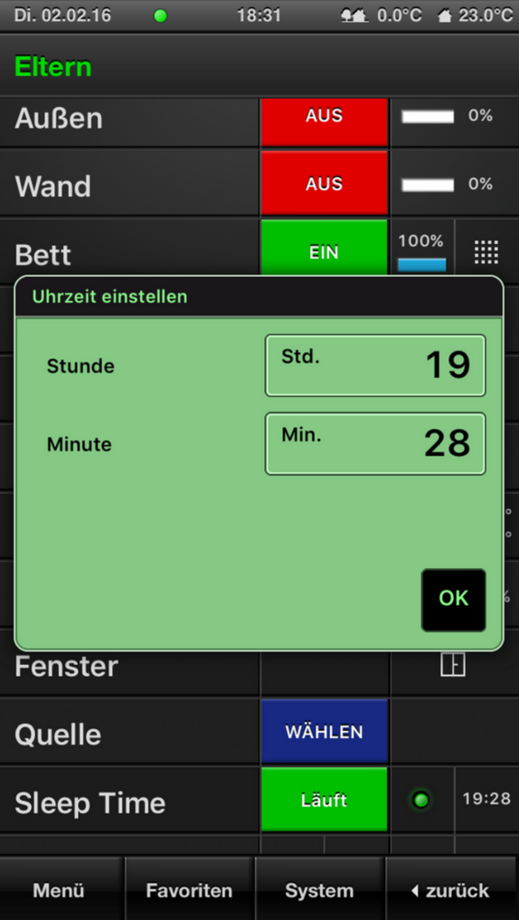 Smartphone: Schaltzeiten