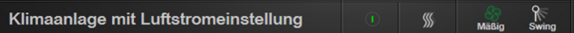 Funktionsvorlage mit Luftstromeinstellung
